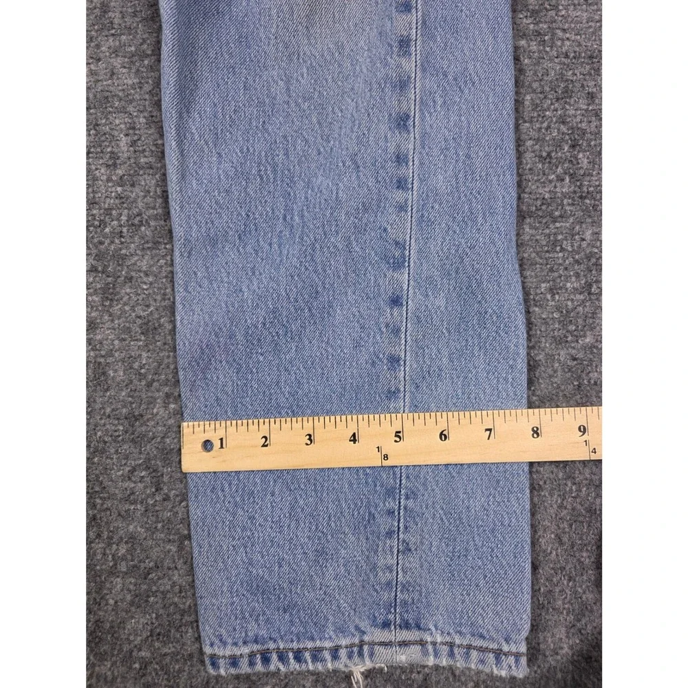 Y2K Levis 501 Jeans Mens 31X30 Light Wash Straight Leg Denim Button Fly